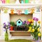 Wooden Rabbit Ornaments to Paint Easter Decoration Cutouts Unfinished 24PCS 3.5 x 3 inches, DIY Blank Bunny Unfinished Wood Discs Ornament for Home Crafts Hanging Spring Decoration